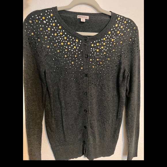 Merona Sweaters, Bejeweled sweater. Size Medium. Excellent condition - Picture 3 of 4